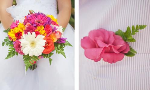 Свадебные букеты из тропических цветов - Фотографии